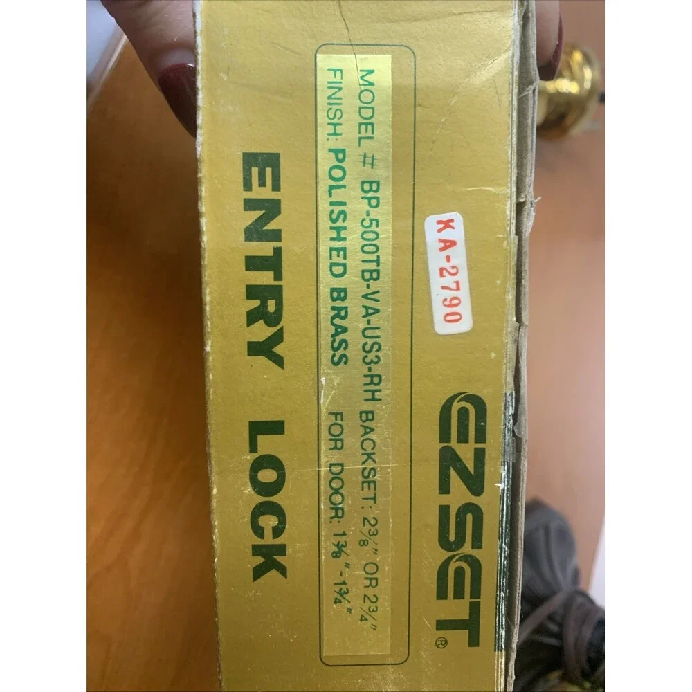 EZ Set Solid Brass Lever Entry Lock As Is Heavy Brass